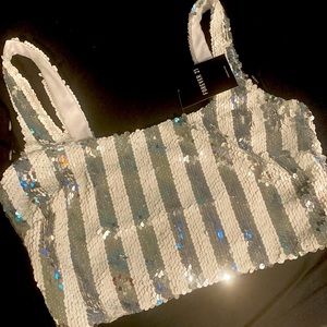 Sequin Party Crop Top